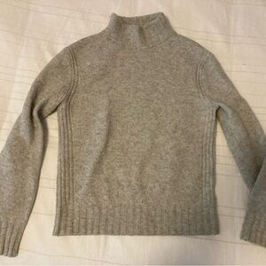 J. Crew Light Gray Women's Turtleneck Sweater